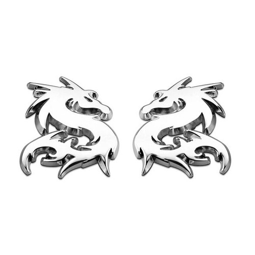 Silberne drachen metall - silberne,